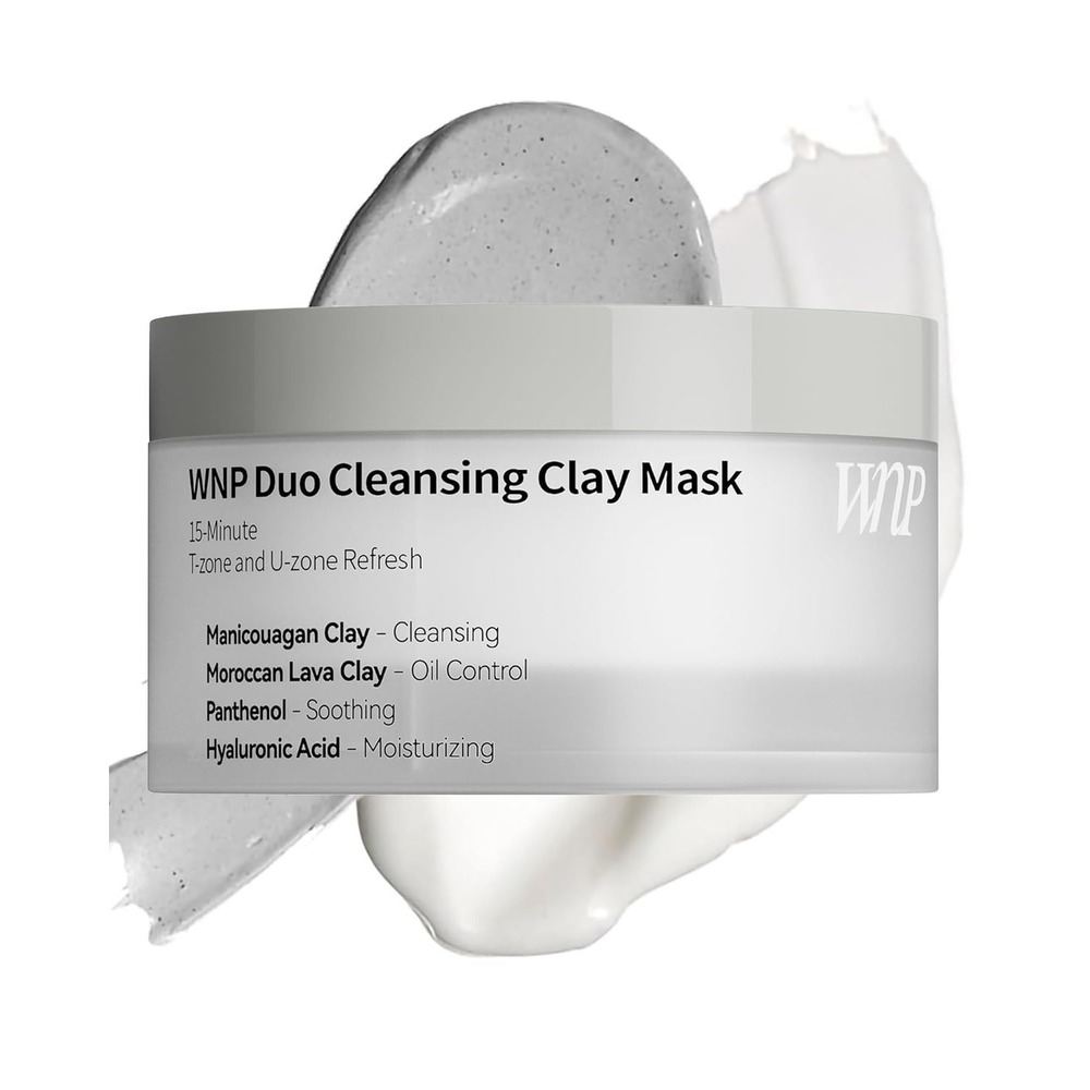 WNP Duo Cleansing Clay Mask Pore Vacuum T-Zone U-Zone Refresh 100g 3.52oz‎